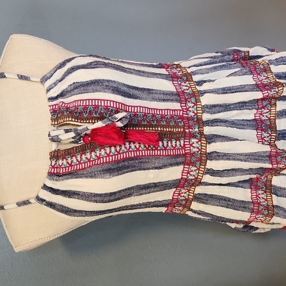 THLM striped boho tasle halter tank top - Picture 2 of 7